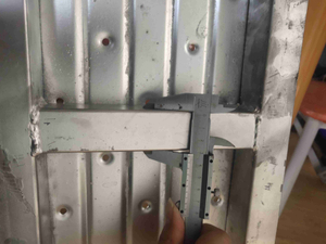 1-4m 240*38mm İskele Kumu &Ouml;nleme Galvanizli &Ccedil;elik Kalas