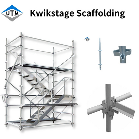 Avustralya İnşaat Sıcak Daldırma Galvanizli Boyalı Q235/Q355 &Ccedil;elik Kwikstage İskele 