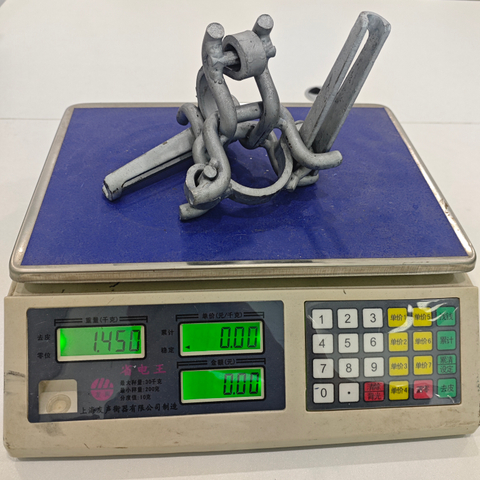 Строительные леса Нидерланды Фиксированный зажим 48,3 мм HDG Кованый голландский прямоугольный двойной соединитель