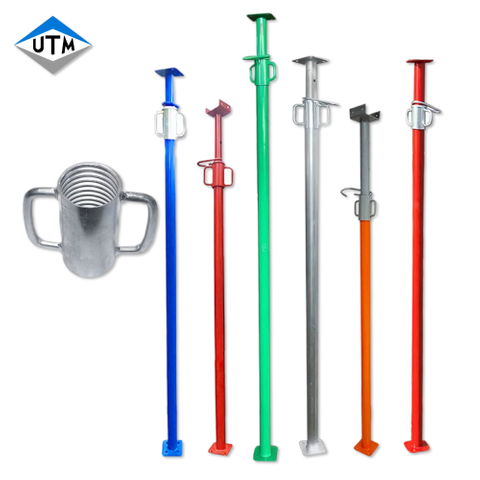 Puntelli di puntellamento di sostegno per casseforme per costruzioni in acciaio per ponteggi regolabili