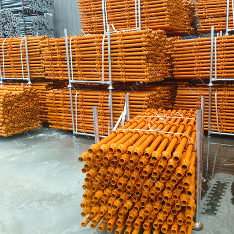 China produceert HDG geschilderde 48,3 mm 3,2 mm Cuplock-steiger standaard verticaal te koop